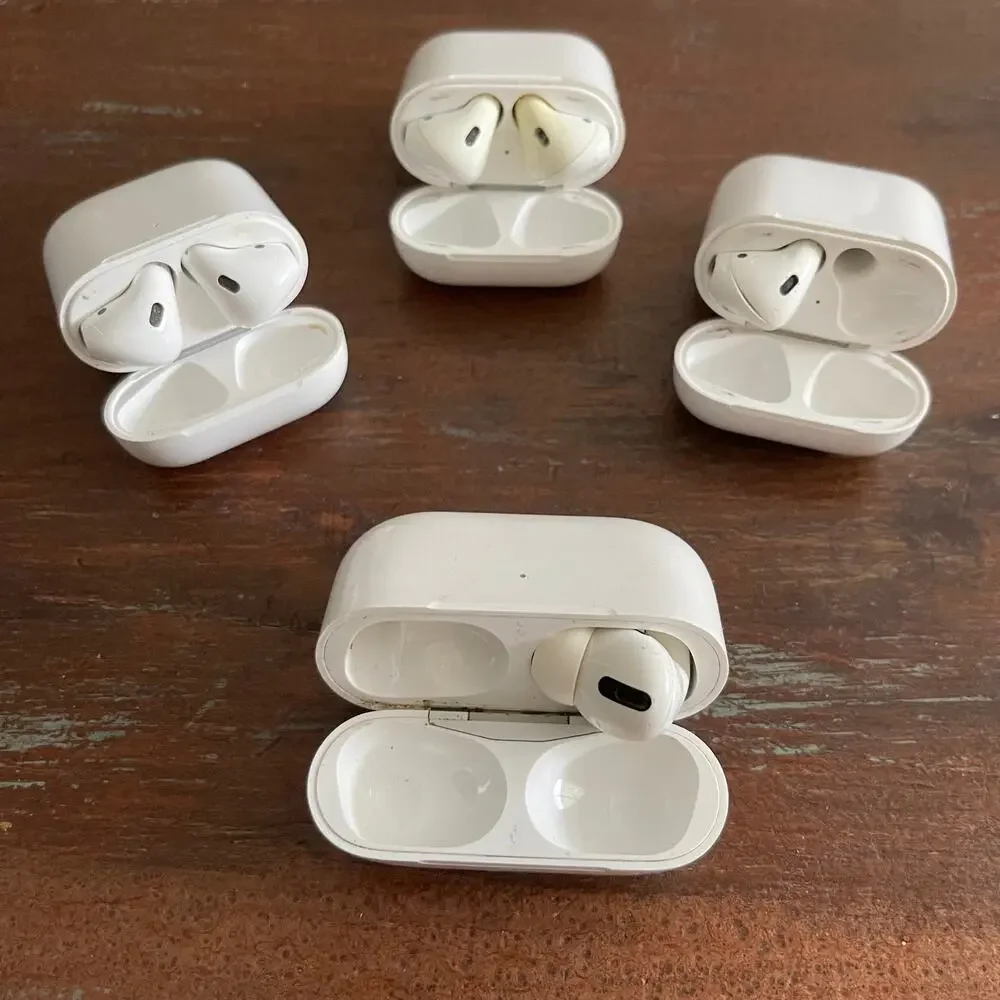 PARTS ONLY Apple AirPods and Charging Cases Mixed Lot